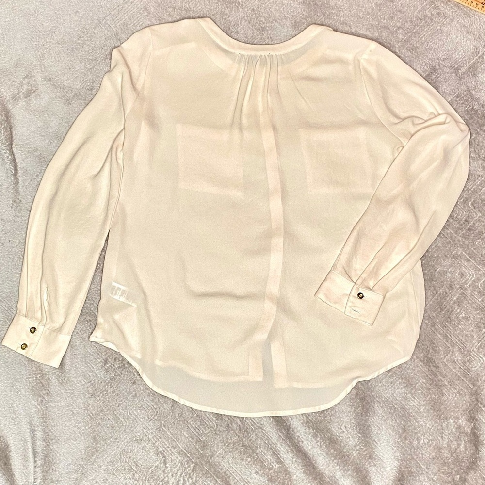 FOREVER 21 Women's Classy Cream Button-Up Blouse US M - Picture 6 of 10